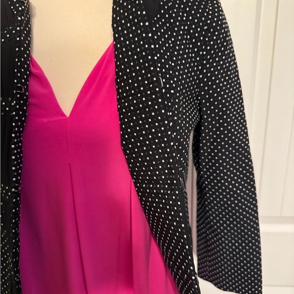 Black and White Polka Dot Blazer - Picture 7 of 11